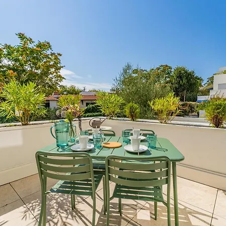 公寓 Nathaniel - Appt Terrasse 5 Min De La 阿卡雄